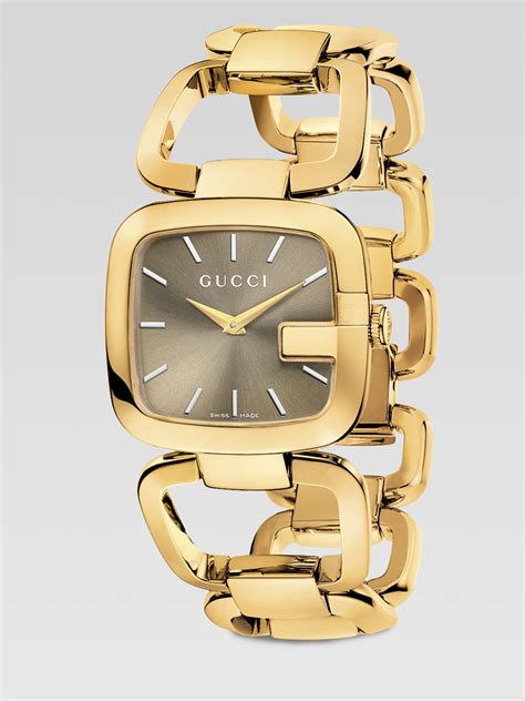 gucci gold bracelet watch women'|gucci gold bracelet watch women's.